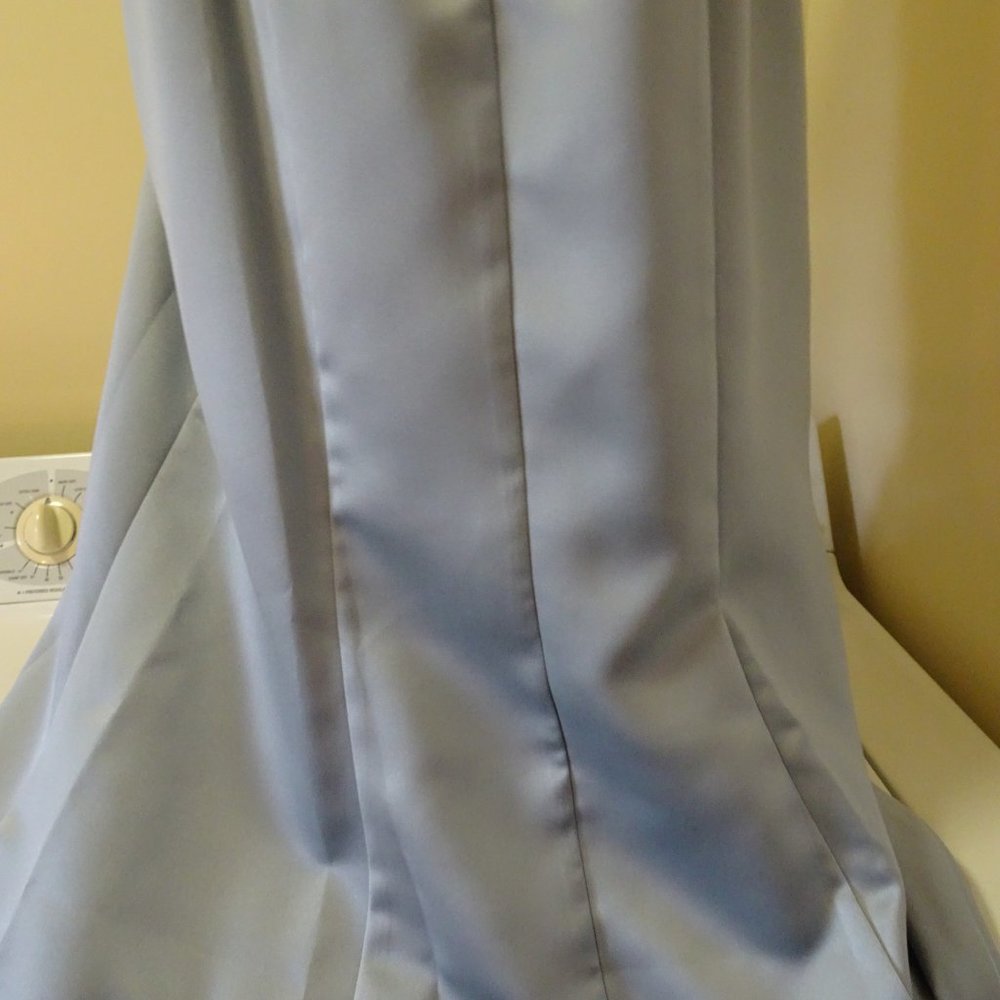 Dusty Gray Long Formal/Prom Dress-NEW- - Picture 5 of 8